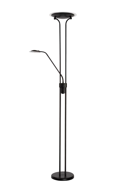 Lucide CHAMPION-LED - Lampadaire / lampe de lecture - Ø 30 cm - LED Dim. - 3000K - Noir - éteint